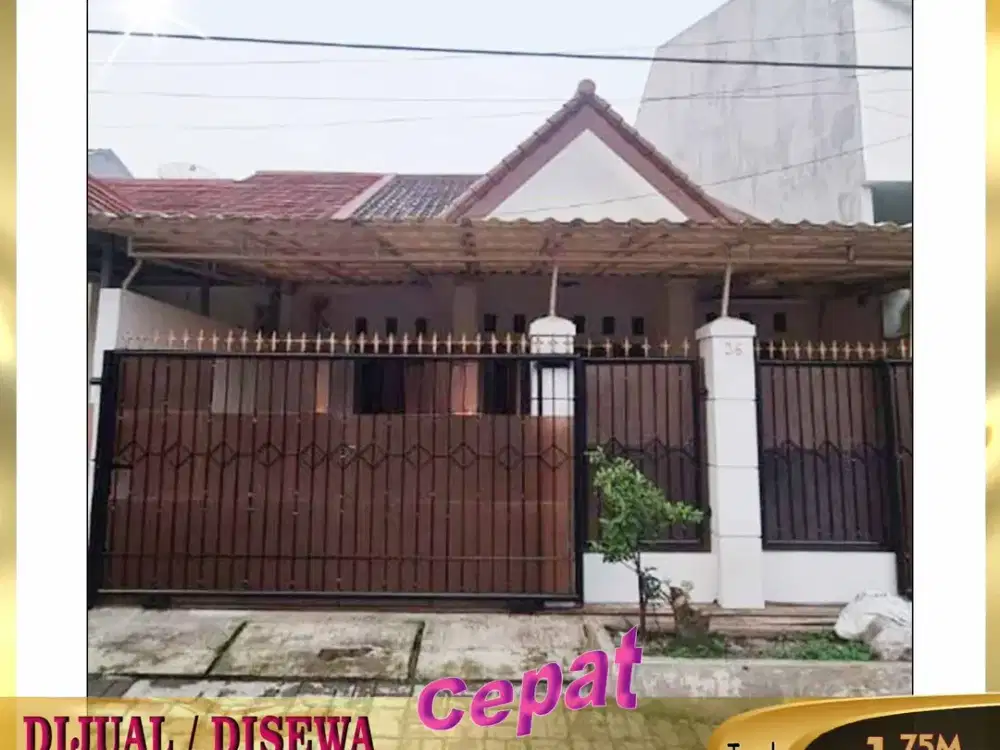 DIJUAL / DISEWAKAN RUMAH 1½ Lantai di Taman Royal 1 Cipondoh - Tangerang