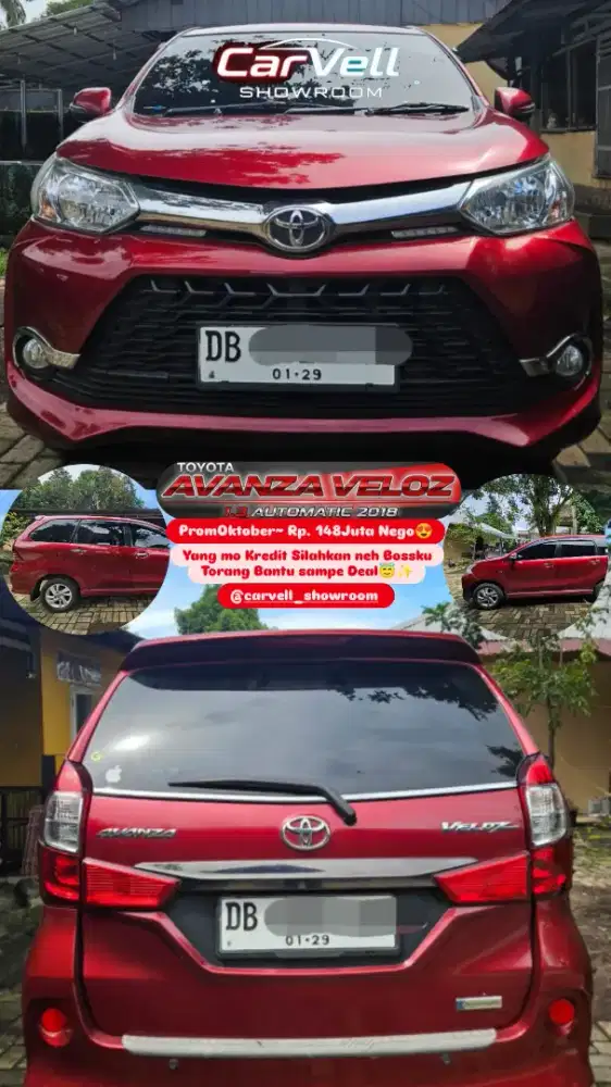 Toyota Avanza Veloz 1.3 Matic 2018 Istimewah Siap Pakai Bossku