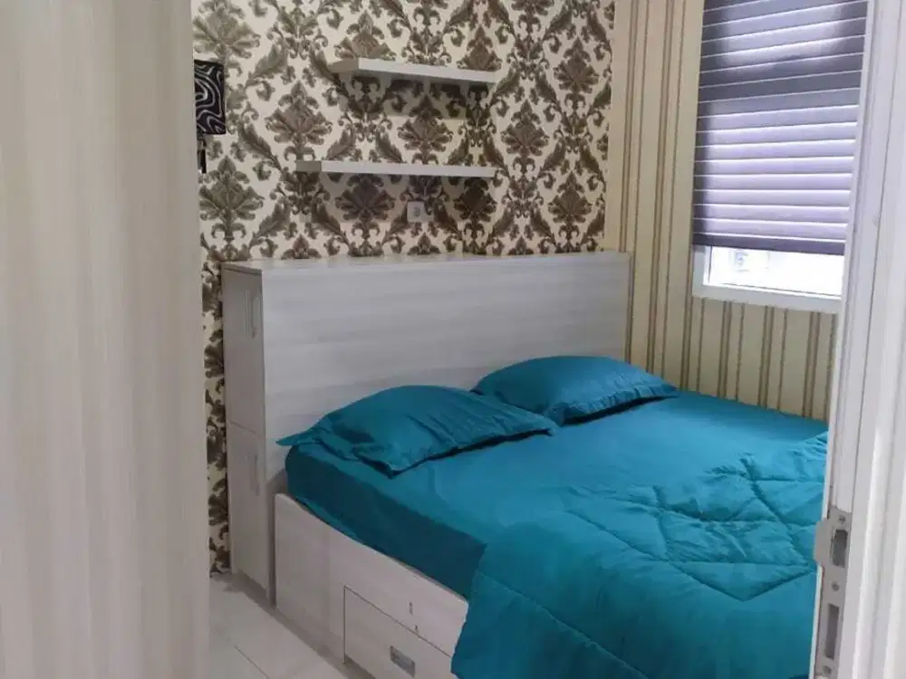 Green apartment pramuka residence 2 BR unit bougenville bagus