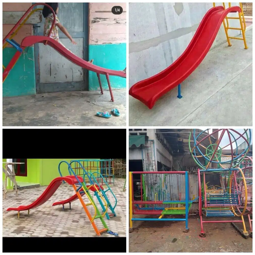 Perosotan, ayunan, jungkat jungkit, playground