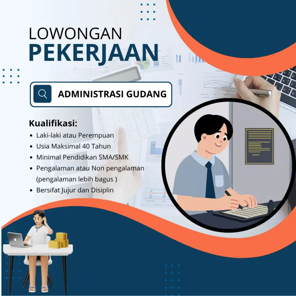 Lowongan kerja administrasi gudang