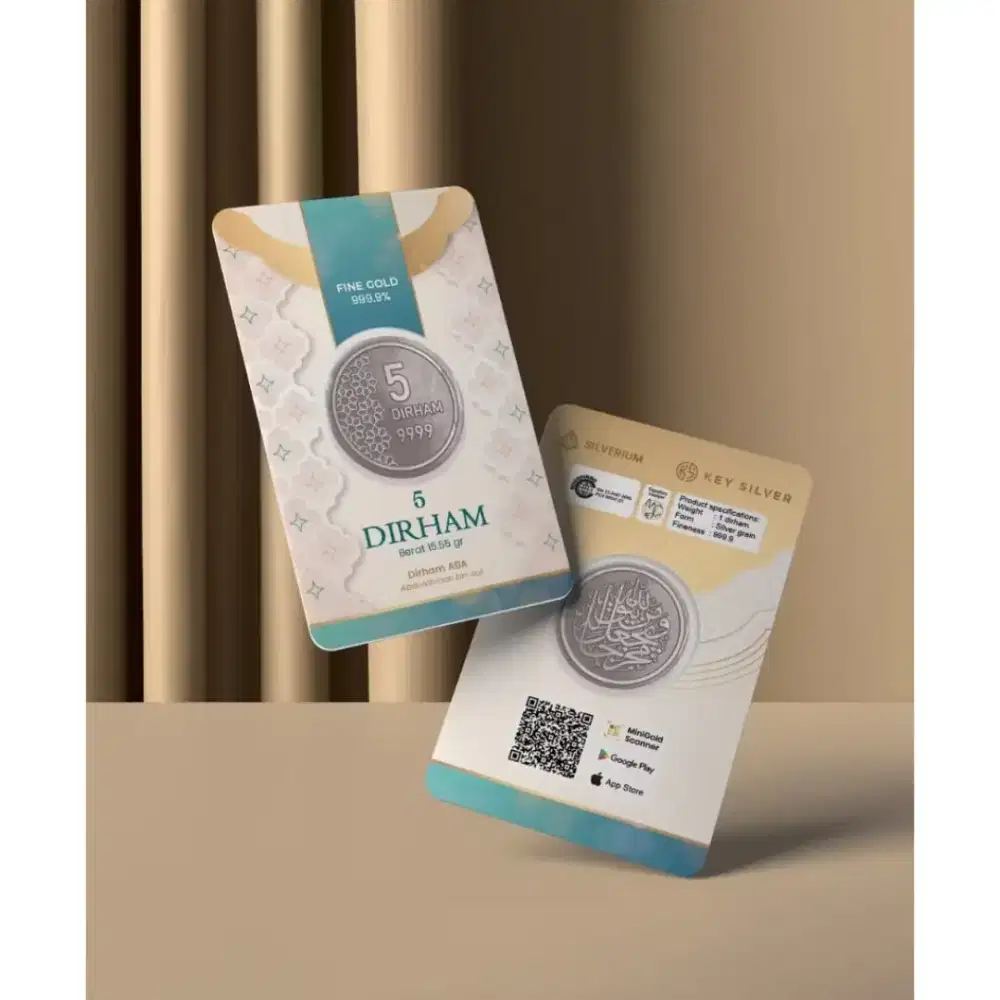 Perak 5 dirham logam mulya