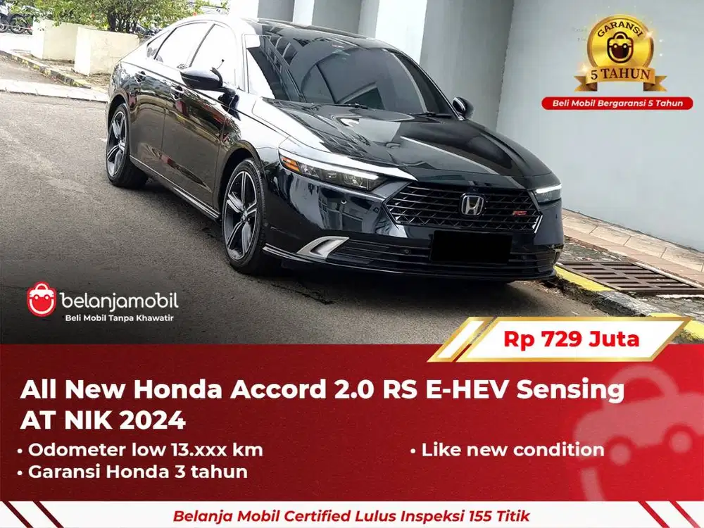 [ GARANSI 5TH ] Honda Accord 2.0 RS E-HEV Sensing AT 2024/2025
