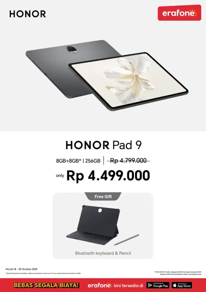 Honor pad 9 turun harga