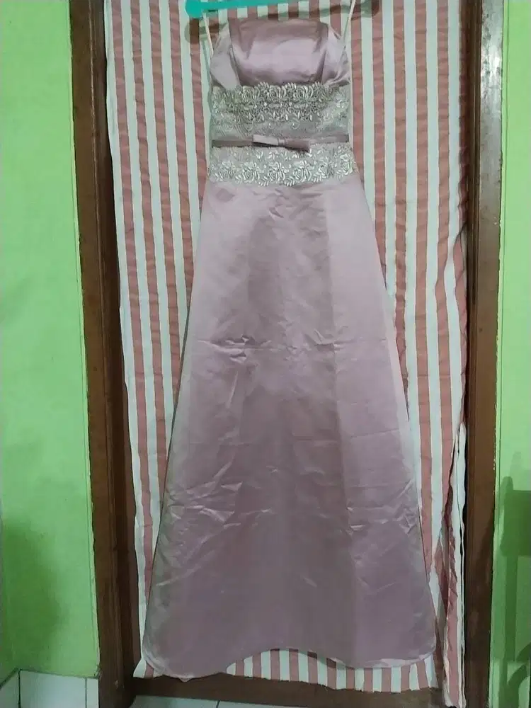 wedding dress party de gown baju pesta murah preloved long dress pesta
