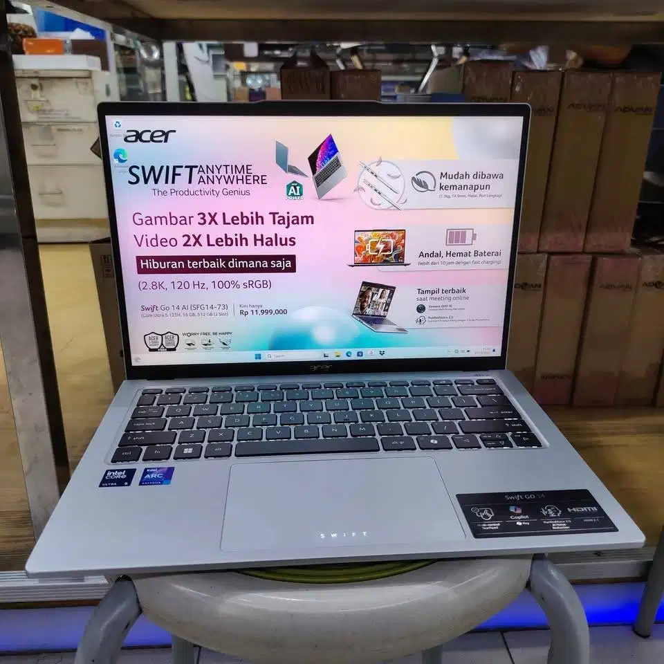 Acer Swift GO SFG14-73-5135 [Intel Ultra 125H-16GB-SSD 512GB]