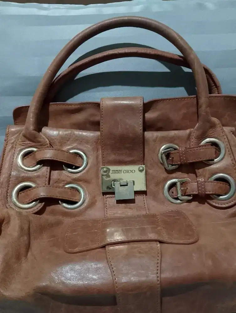 HANDBAG LADIES | AUTHENTIC JIMMY CHOO | LEATHER