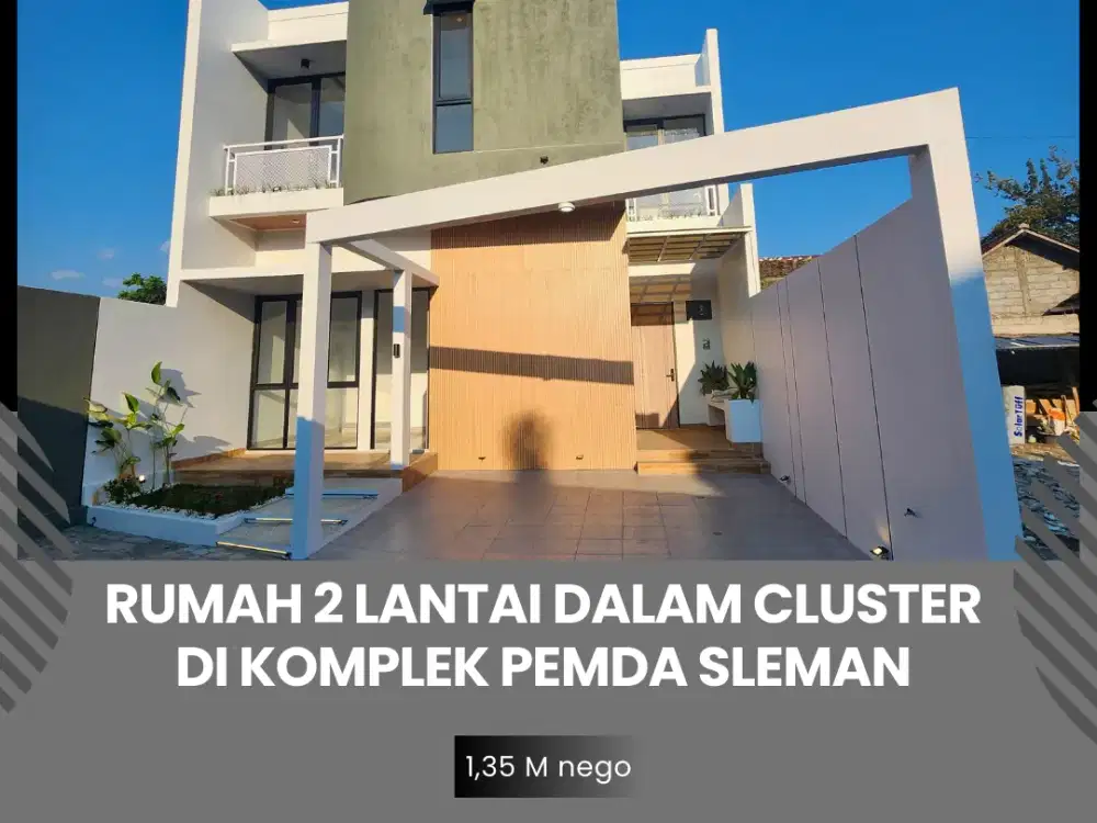 RUMAH 2 LANTAI DALAM CLUSTER DEKAT MALL SCH