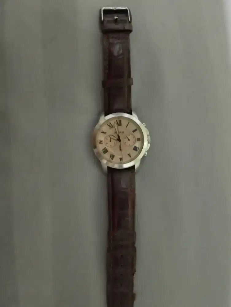 JAM TANGAN PRIA | AUTHENTIC FOSSIL | LEATHER Chronograph