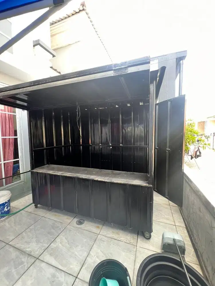 jual cepat kontainer lengkap etalase kaca