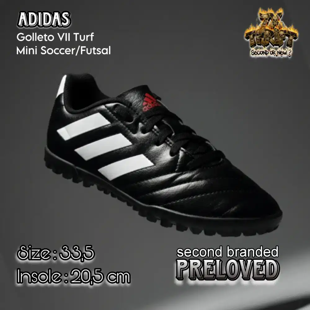 SEPATU MINI SOCCER/FUTSAL ANAK ADIDA5 HITAM