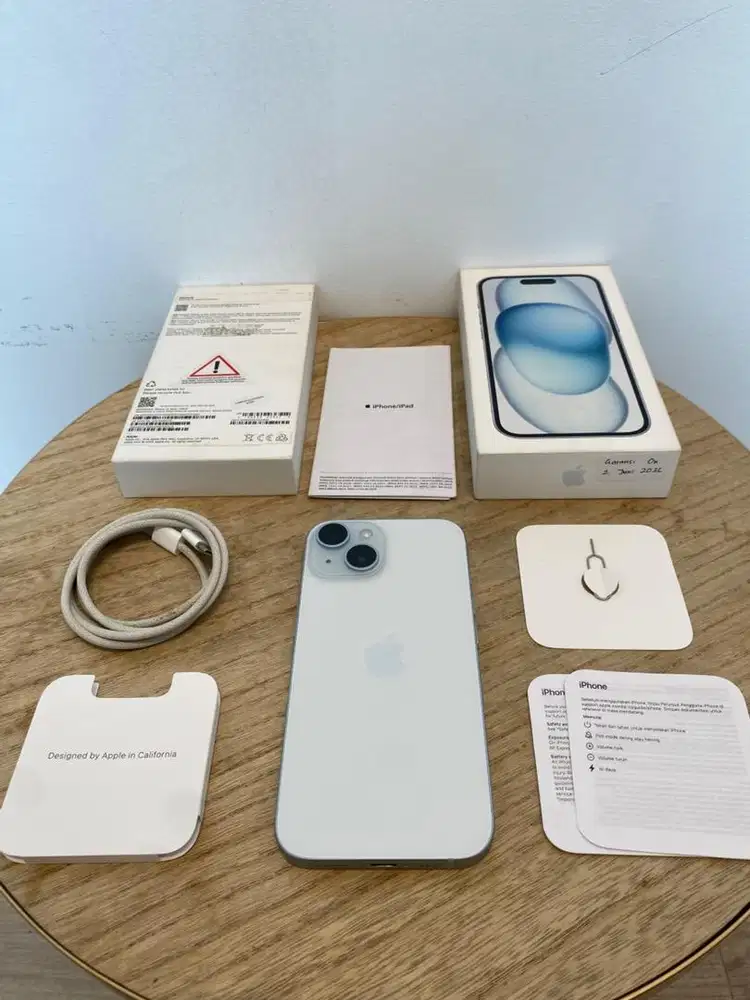Second iBox Garansi On iPhone 15 128GB Blue Fullset Anti Blokir