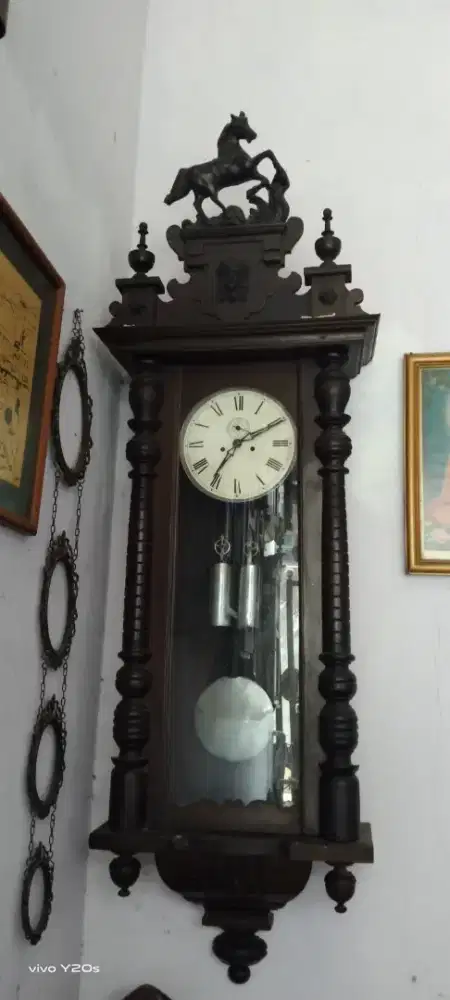 Jam besar klantir katrol antik