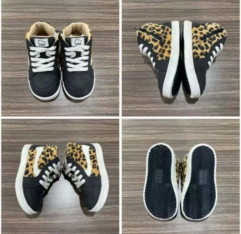 PRELOVED SEPATU ANAK KIYO || KIARA LEOPARD SNEAKERS SOES