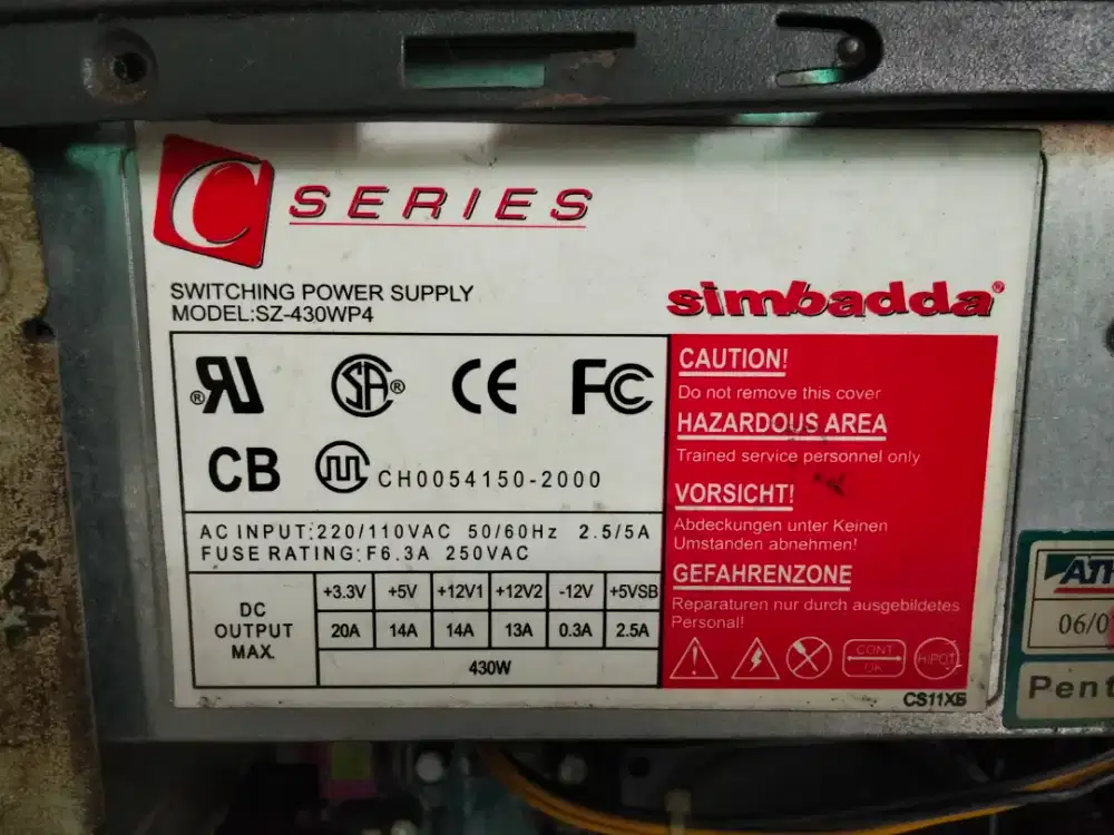 Jual set komputer + monitor LED 16in wide