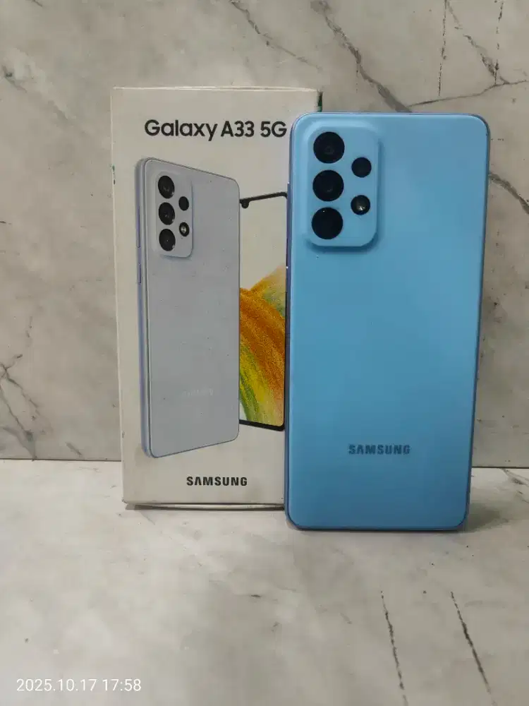 Samsung a33 5g ram 8/256 fullset no minus no cacad like new