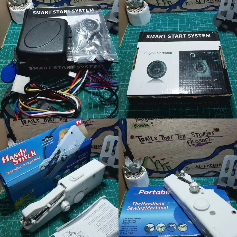 Jahit portabel dan alat engine car