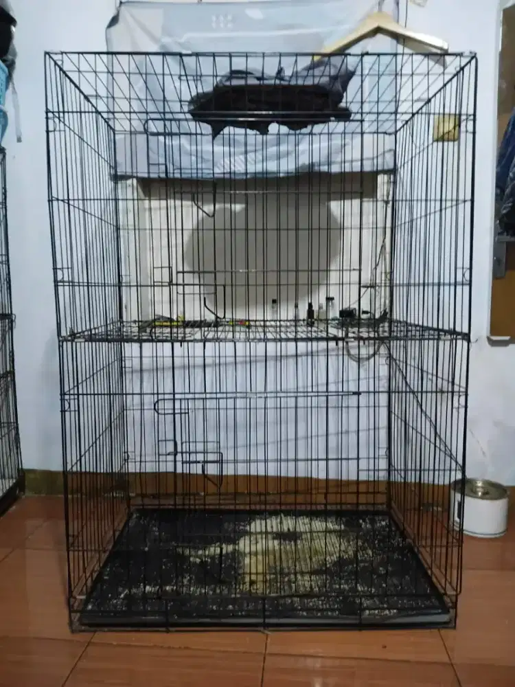 Kandang besi kucing lipat