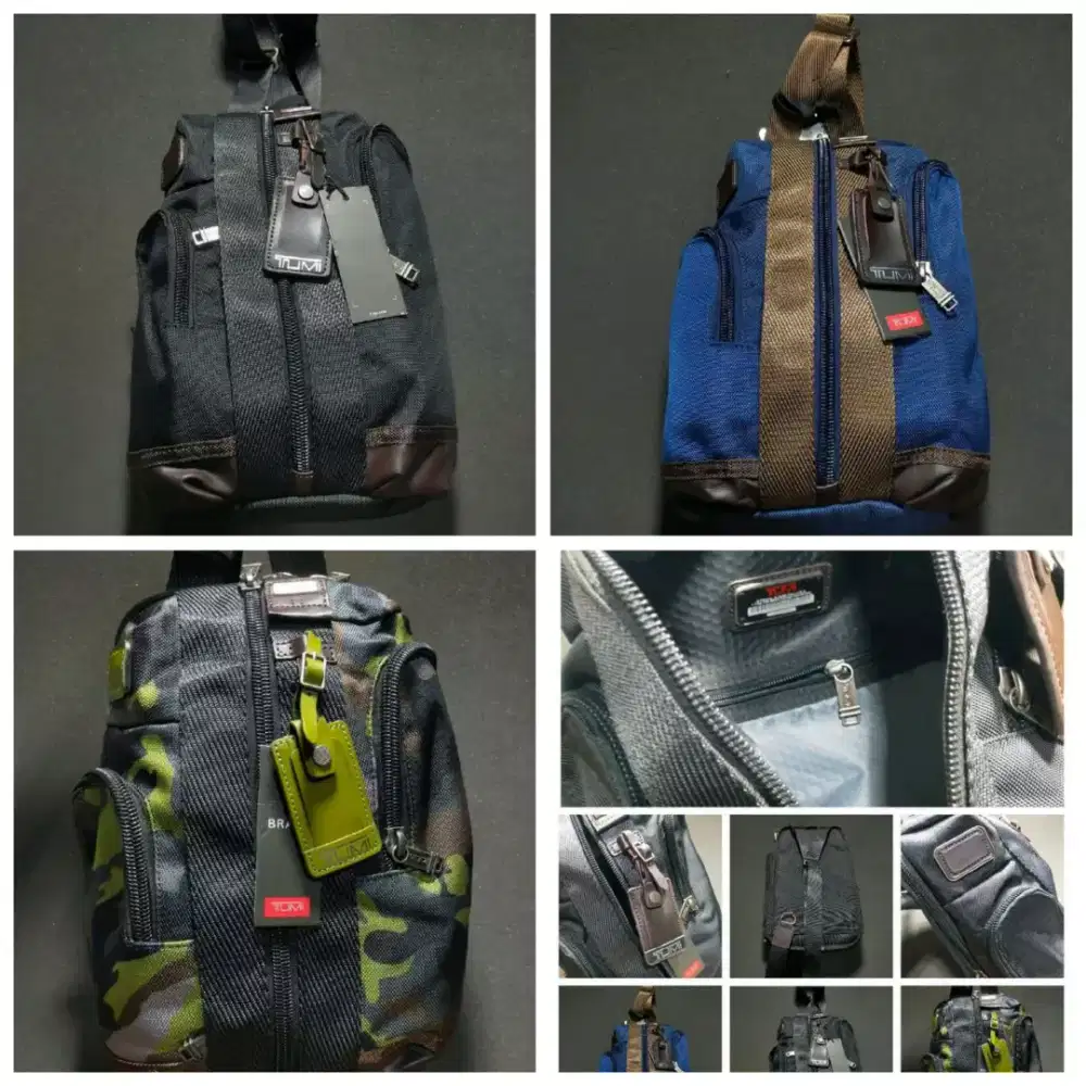 Tas Tumi selempang Sling bag mewah pria cross body