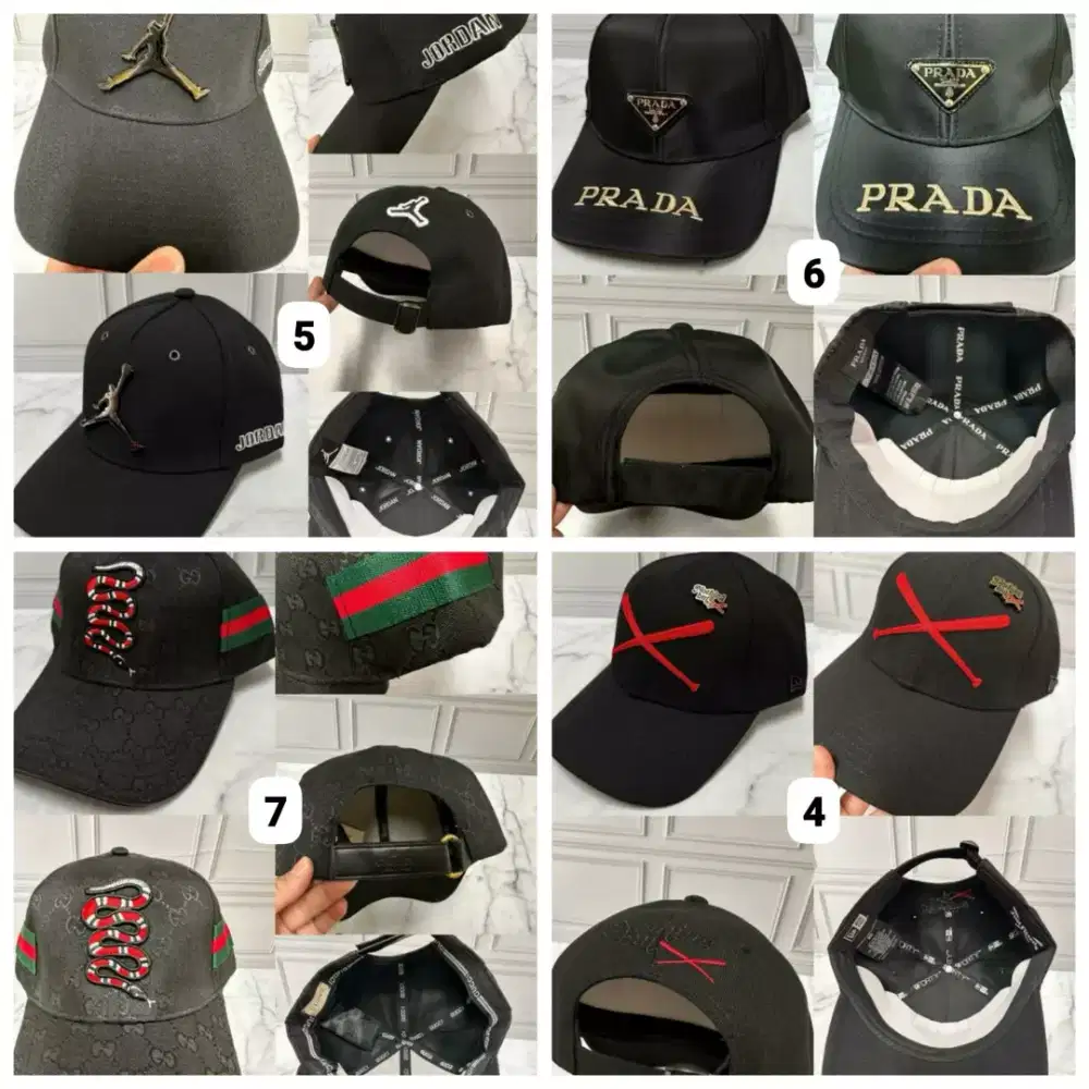 Topi branded pria ready banyak modell