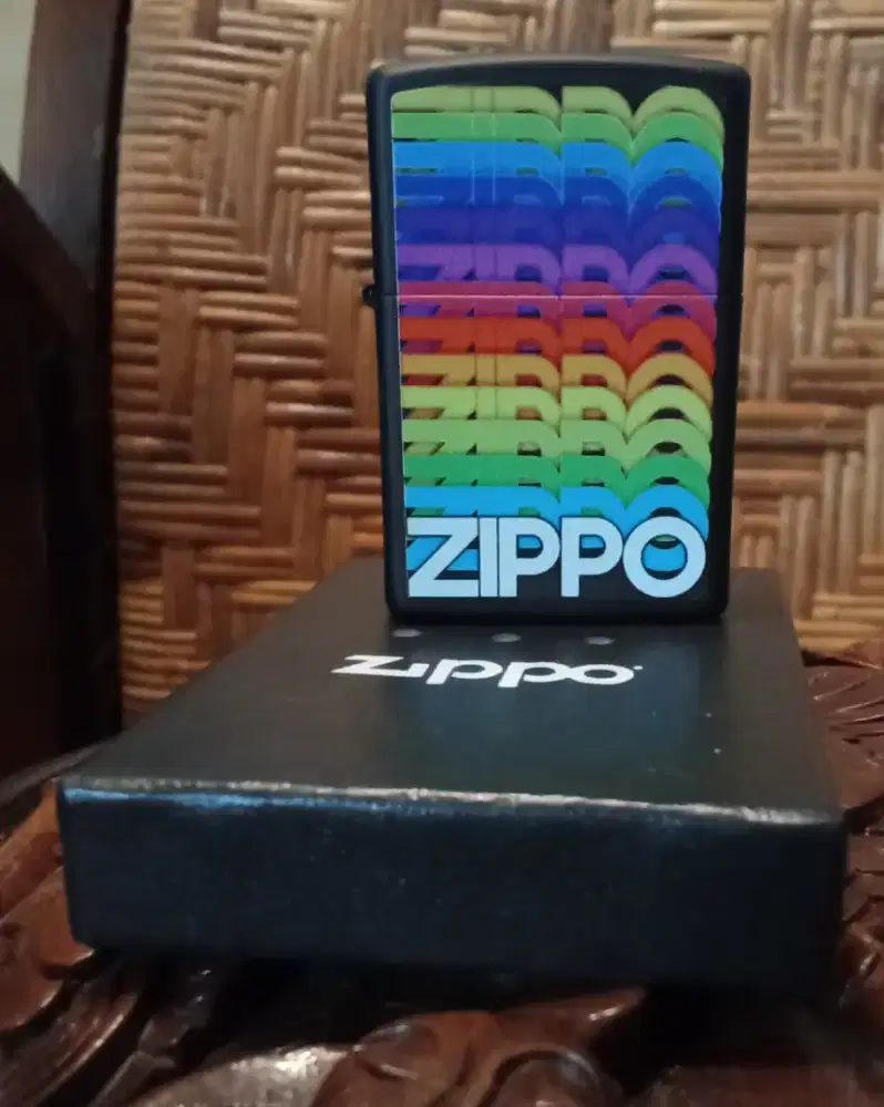 Korek Zippo 46234 Techno Rainbow Design Thn 2025 New Original