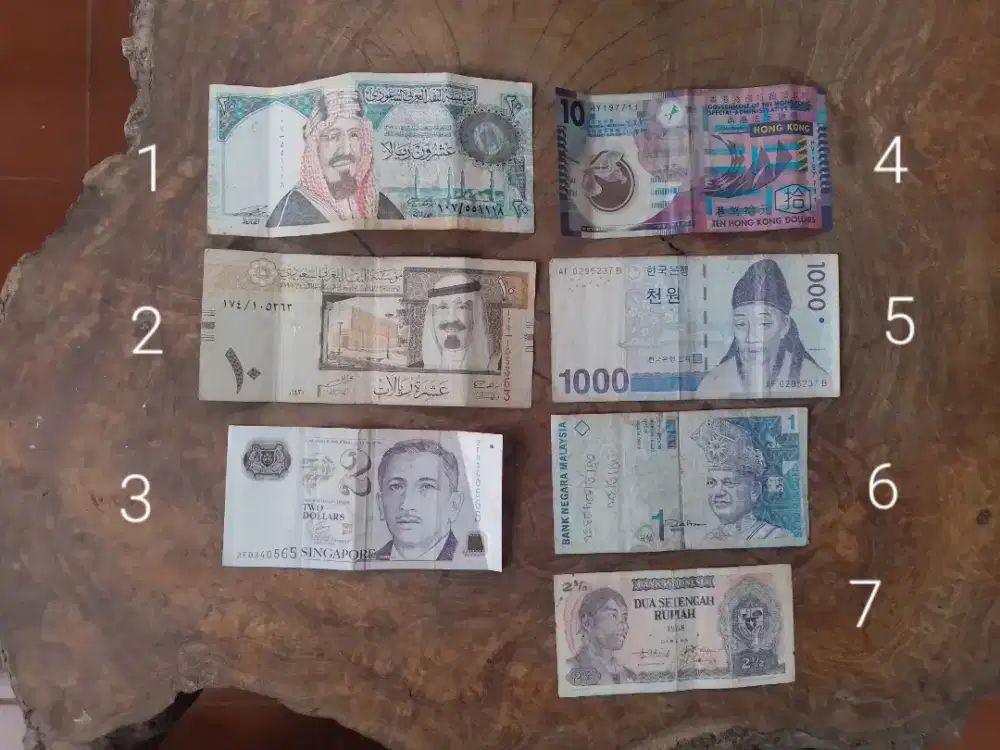 Uang asing kertas