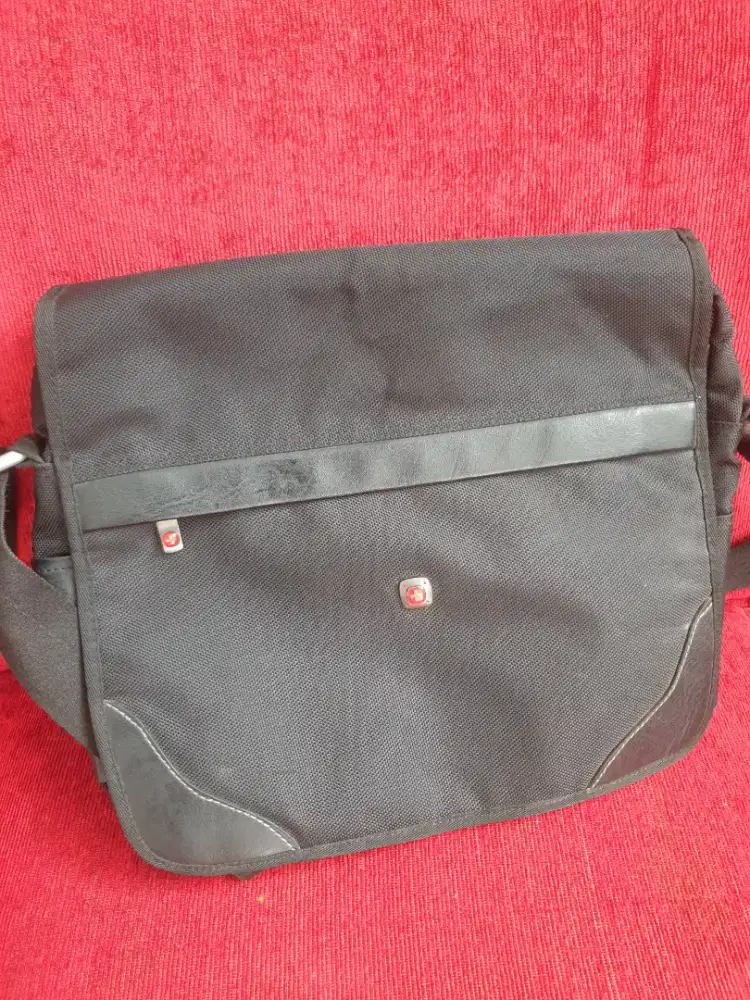 Tas wenger swiss army original kombinasi kulit