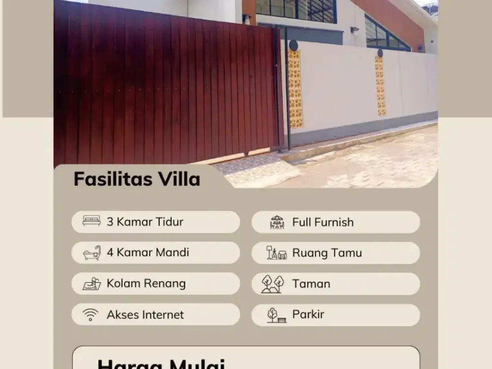 Dijual Villa Modern Brand New, Suasana Asri lokasi Sanur