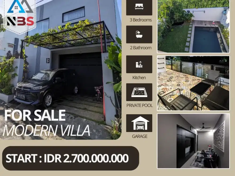 Dijual atau Disewakan Villa Lokasi Saba Gianyar