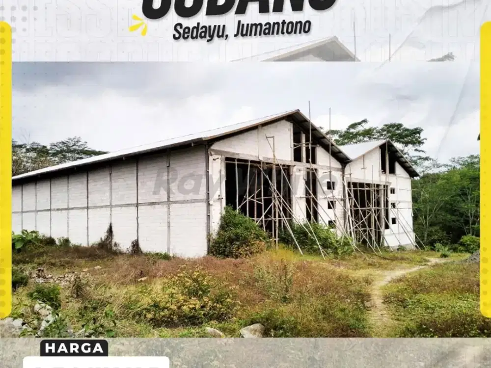 Dijual Gudang di Kawasan Industri Sedayu Jumantono