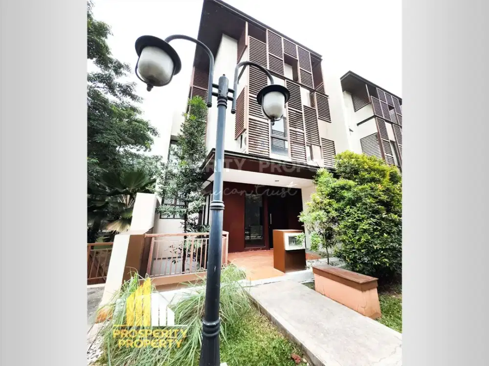 Termurah Rumah di Cluster Whelford Model Double Decker 3 Lantai Posisi Hoek di Greenwich Park BSD City Berbatasan Dengan Gading Serpong
