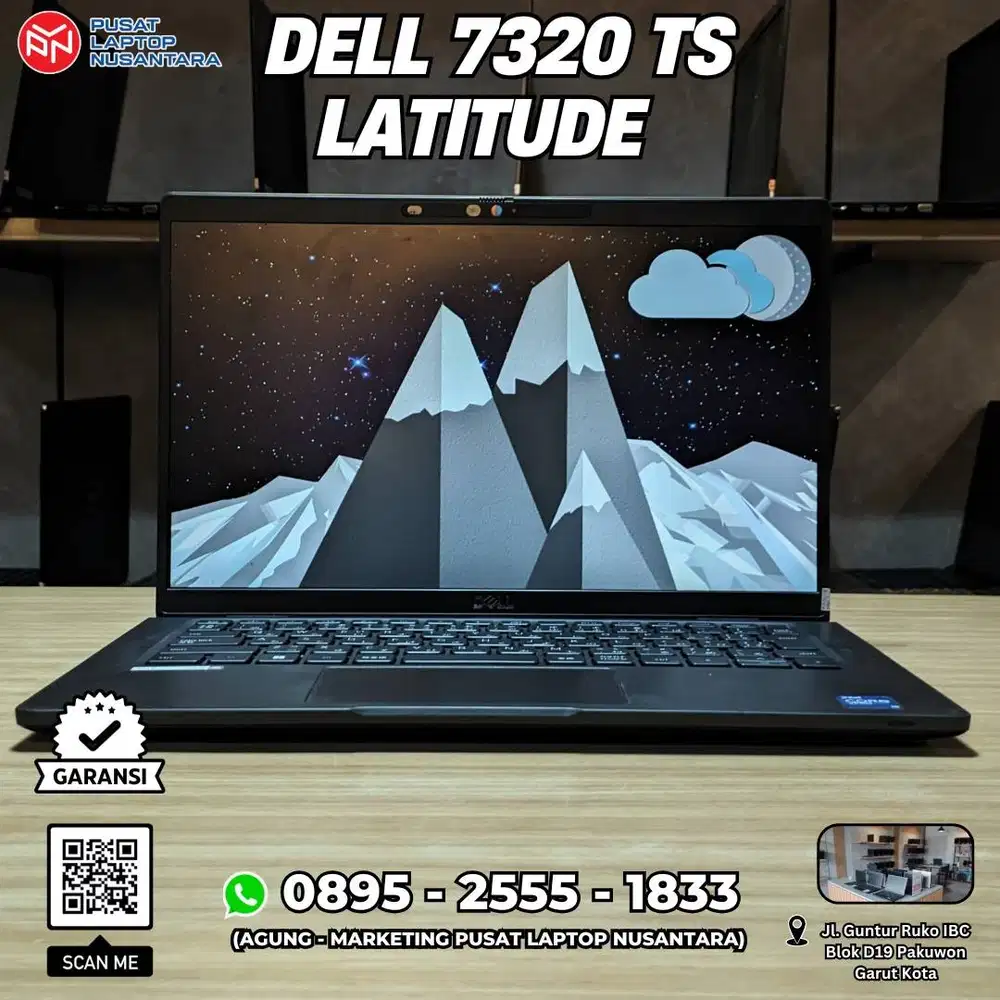 Dell 7320 Latitude Touchscreen [Second ex Kantor] - laptop Garut