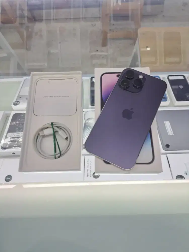 Second IPhone 14 Pro Max 128GB Purple Ex IBOX Mulus Fullset Nego