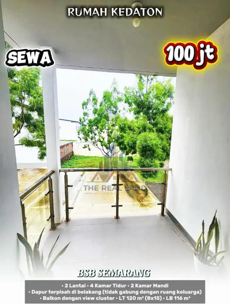 RUMAH DISEWAKAN DIKONTRAKKAN KEDATON BSB SEMARANG