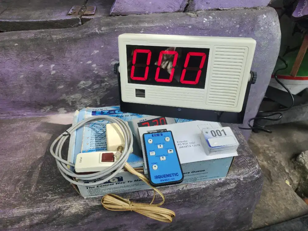 Quenetic EZ-Q Digital Lampu Display Mesin Nomor Antrian