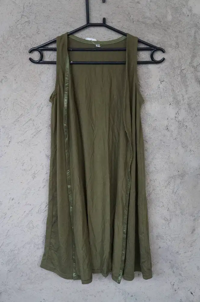 Outer Tanpa Penutup | Baju Luaran | Outer Tanpa Lengan | Cardigan Kaos