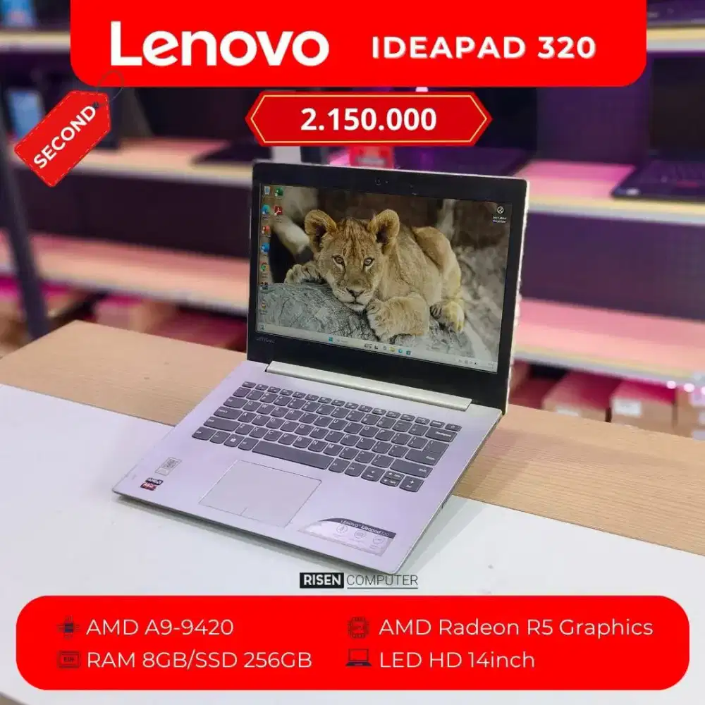 LENOVO IDEAPAD 320 AMD A9-9420 Radeon R5 Core 2C HD 14inch Notebook