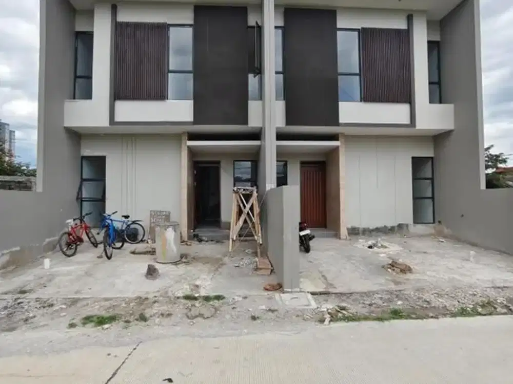 Rumah Baru Minimalis Gaya kekinian On progress Modern di Batununggal Bandung