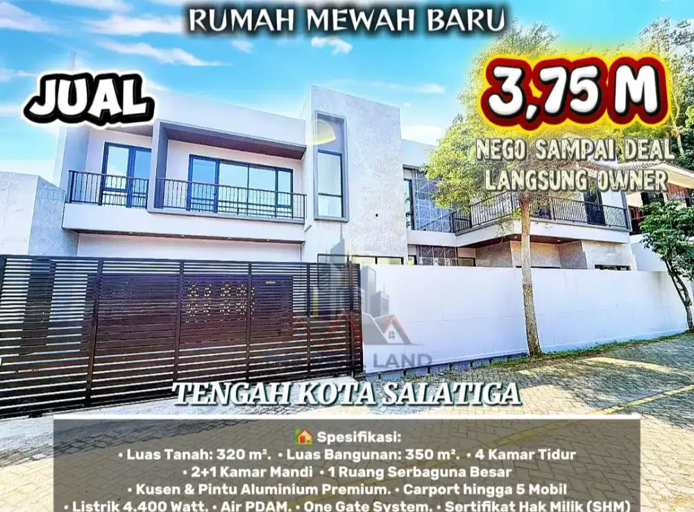 RUMAH MEWAH DI SALATIGA KONDISI STRATEGIS DEKAT KOTA - RUMAH BARU