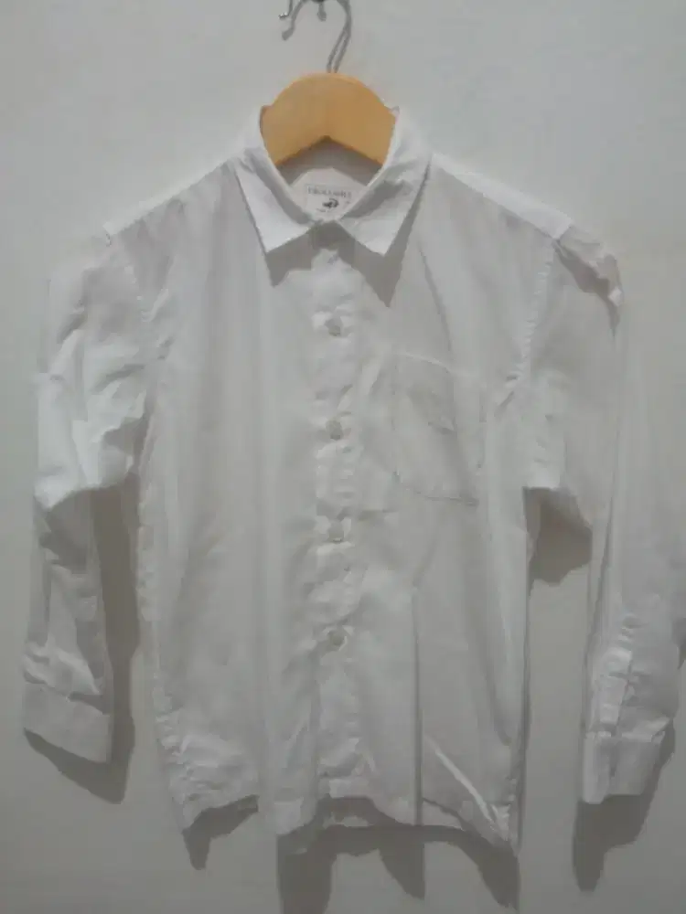 Baju anak Putih lengan panjang merk Crocodile