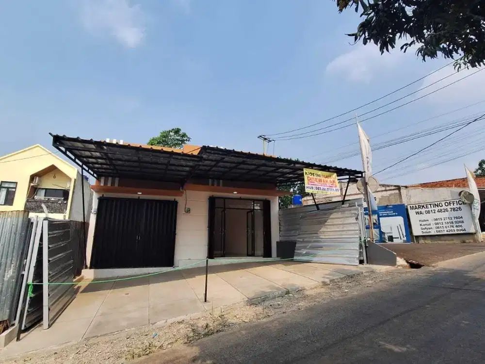 Ruko Minimalis 1 Lantai Pinggir Jalan Ready Sawangan Depok