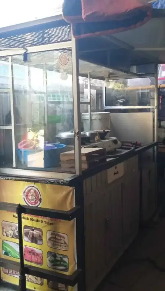 DIJUAL GEROBAK MARTABAK FULLSET TINGGAL JUALAN!