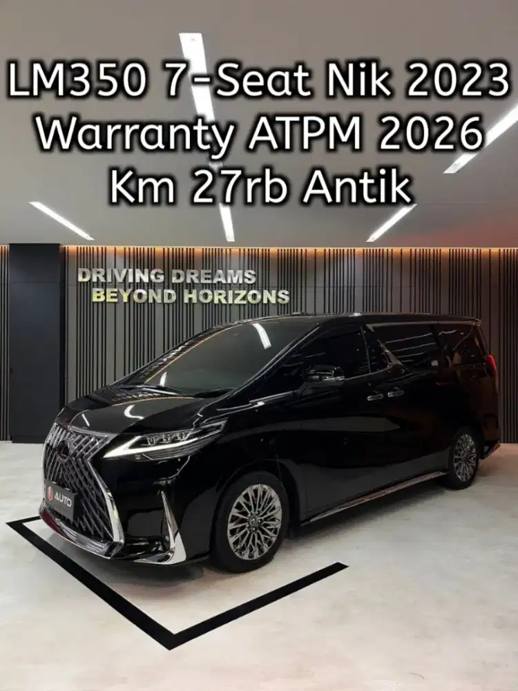 Lexus LM 350 LM350 AT 2023 Hitam 7-Seater Km27rb B2807TBZ mdl 2022