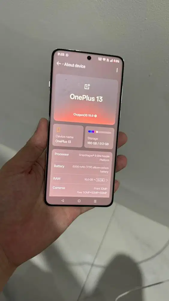 oneplus 13 16/512gb global version CPH2653 warna biru