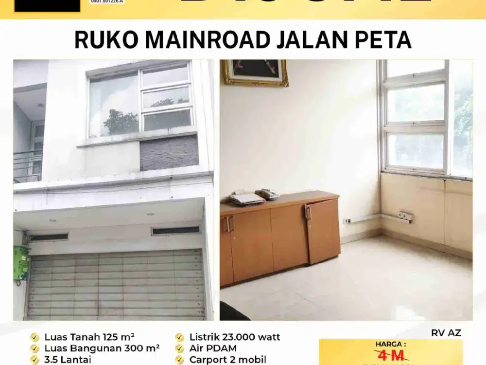 murah bangett Ruko cocok buat kantor di Mainroad peta