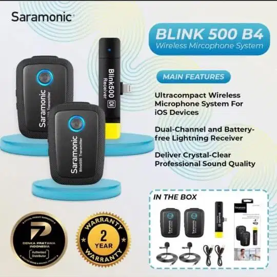 Dijual Saramonic Blink 500 B4 2 Person Digital Wireless Microphone