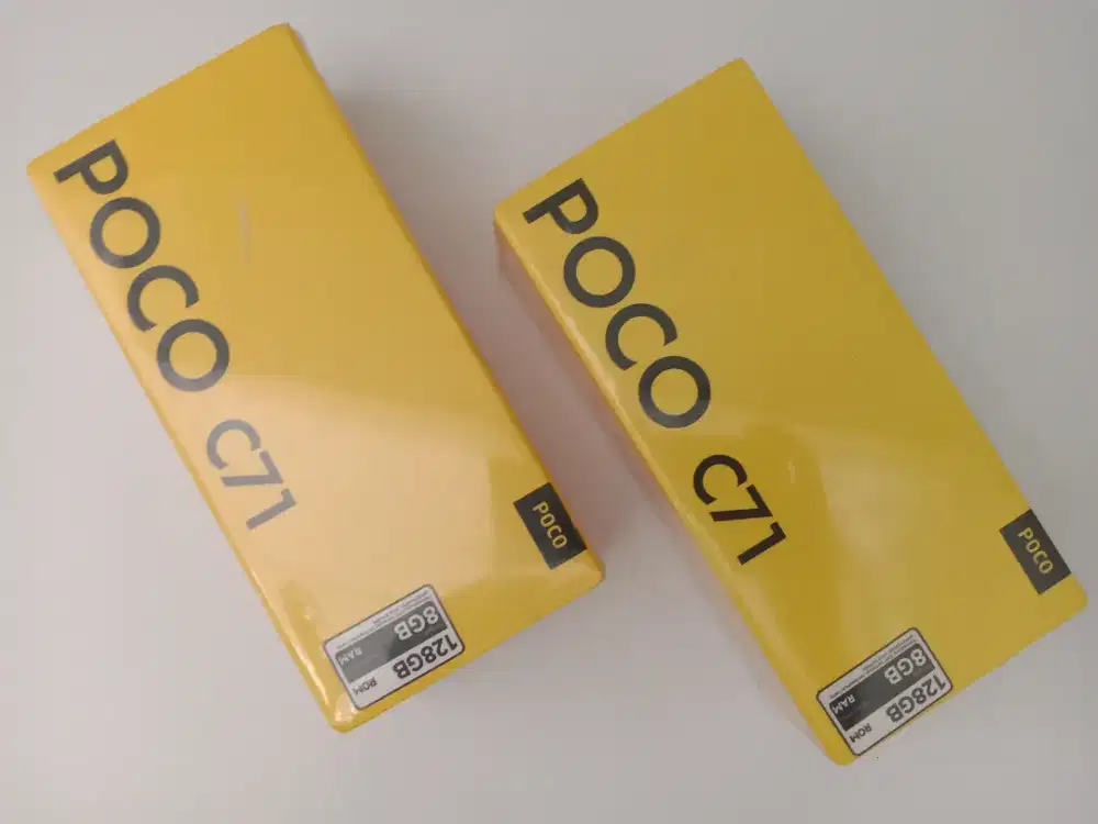new poco c71 4+4/128 gransi 1thn