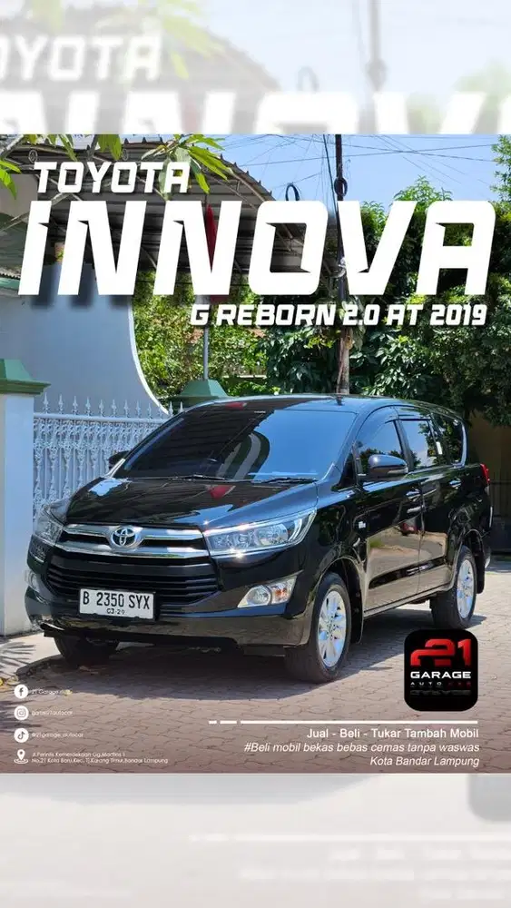 Toyota kijang innova 2019 G 2.0 bensin metik langsung pakai tanpa jeda