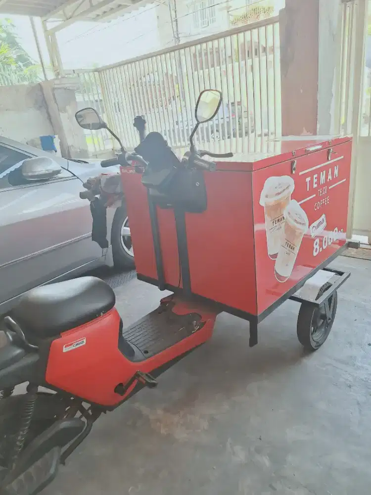 GEROBAK SEPEDA LISTRIK 2UNIT EX KOPI KELILING.