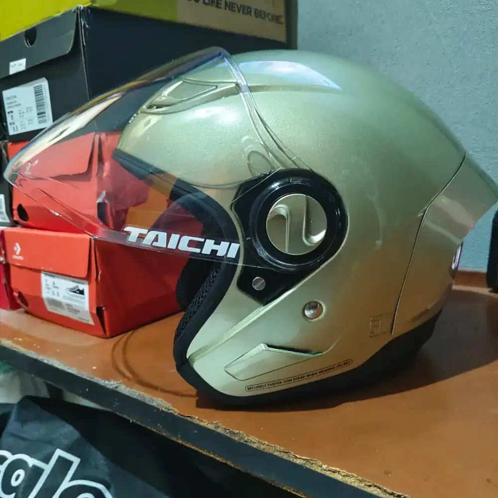 Helm half face original baru size M